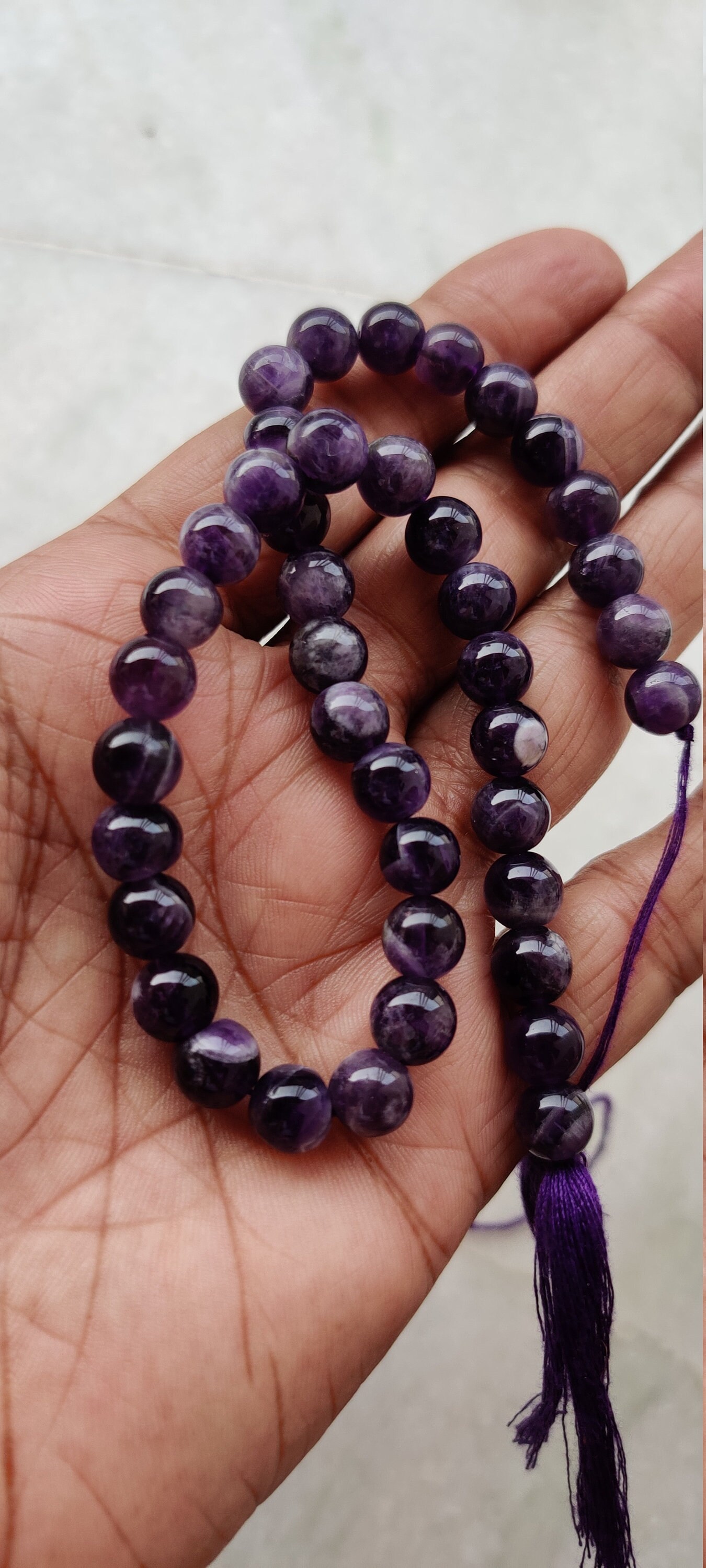 Natural Amethyst Beads, Smooth Gemstone Loose Beads, Gemstone Beads, Semi Precious Beads, 4mm , 6mm, 8mm, 10mm, 12mm