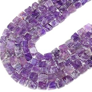 Natural Chevron Amethyst Gemstone Cube 9-11MM 10-13MM 11-15MM Loose Beads BULK LOT 1,2,6,12 and 50 (D422)