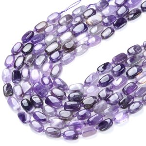 Natural Amethyst Gemstone Rectangle Cube 11X9MM 18X11MM 21X10MM 20X12MM Loose Beads BULK LOT 1,2,6,12 and 50 (D421)