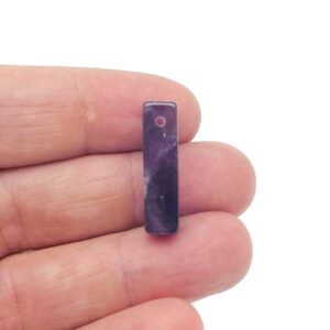 Amethyst Crystal Hole Pendant - Drilled Crystal Pendant - Natural Gemstone - Making Jewelry - Healing Stone - Nc1436