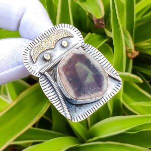 Super 23 Amethyst Pendant: 925 Sterling Silver, 18K Gold Plated