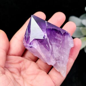 Brazilian Amethyst Crystal Point - Raw Amethyst Stone - Amethyst Specimen From Brazil Brazilian Amethyst Crystal Point - Raw Amethyst Stone - Amethyst Specimen From Brazil