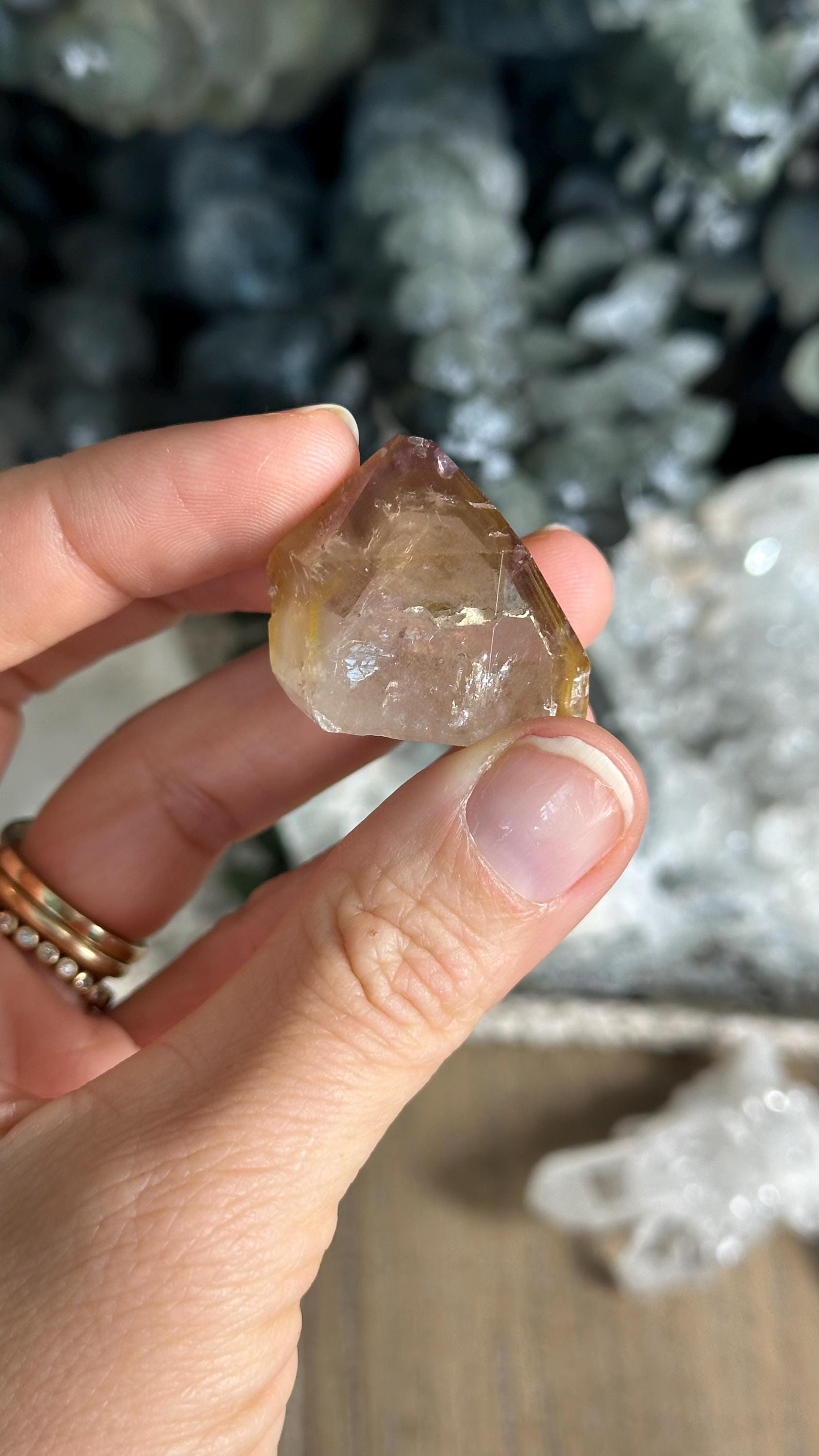 Dream Coat Lemurian Quartz: Super Seven Amethyst Point