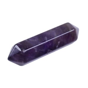 g2876.3 Deep purple amethyst Rock Crystal healing double point chakra hexagonal wand stick 32mm 1.3" g2876.3 Deep purple amethyst Rock Crystal healing double point chakra hexagonal wand stick 32mm 1.3"