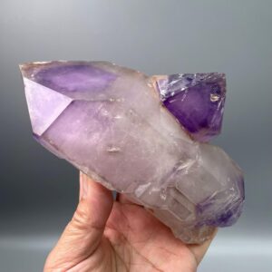Large Amethyst Quartz Crystal Cluster: Raw Purple Point, Reiki Healing (2.96LB) Large Amethyst Quartz Crystal Cluster: Raw Purple Point, Reiki Healing (2.96LB)