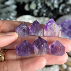 Mini Amethyst Tower • Intuitively Chosen • Approx. 0.5–0.75” Mini Amethyst Tower • Intuitively Chosen • Approx. 0.5–0.75”
