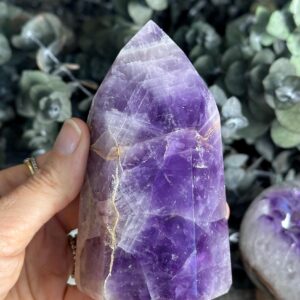 Mosaic Amethyst Crystal Tower Mosaic Amethyst Crystal Tower