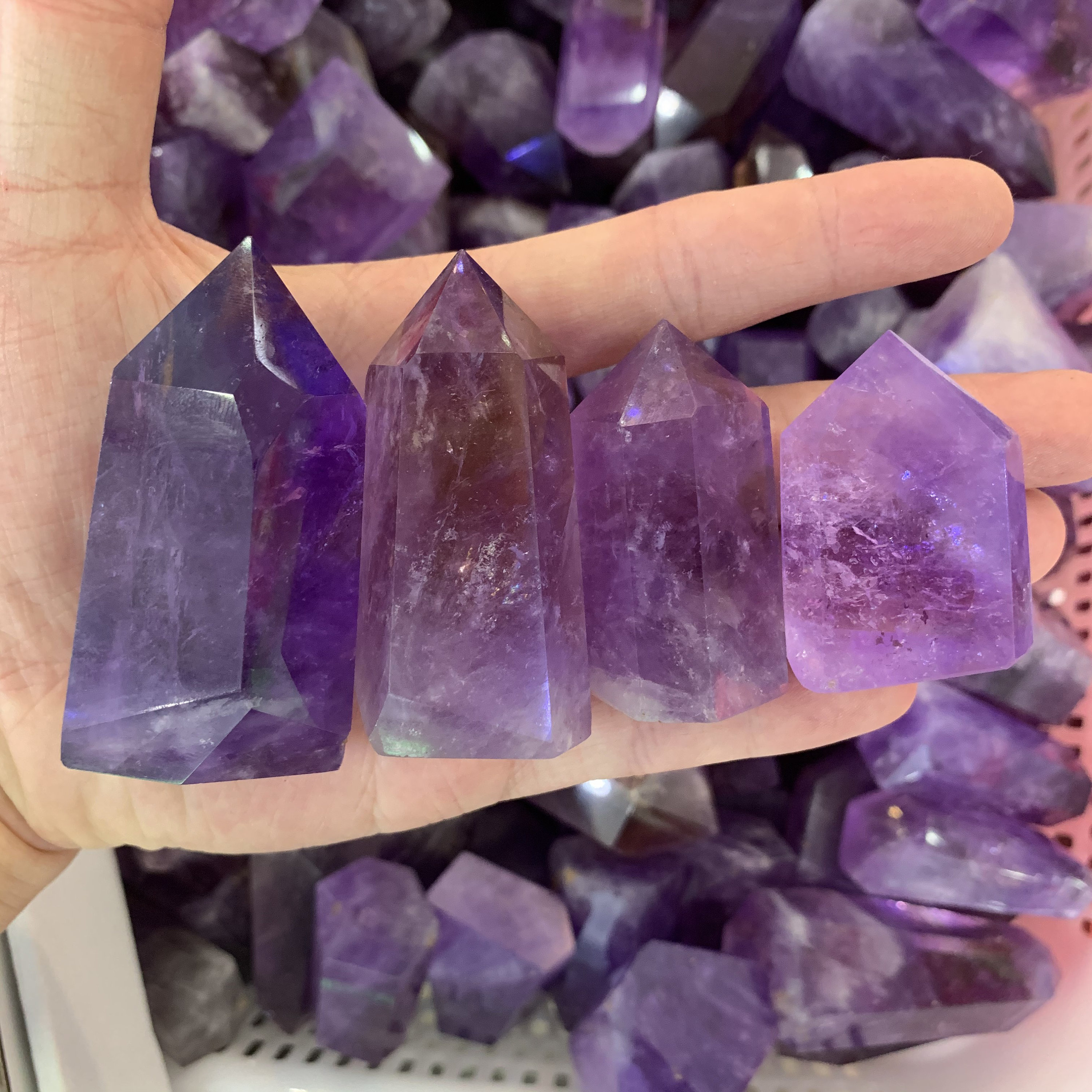 Natural Amethyst Crystal Quartz Tower.crystal Wedding Decor,obelisk Amethyst Wands. Cuspidal Crystal Tower/wands.decor Crystal Quartz Tower