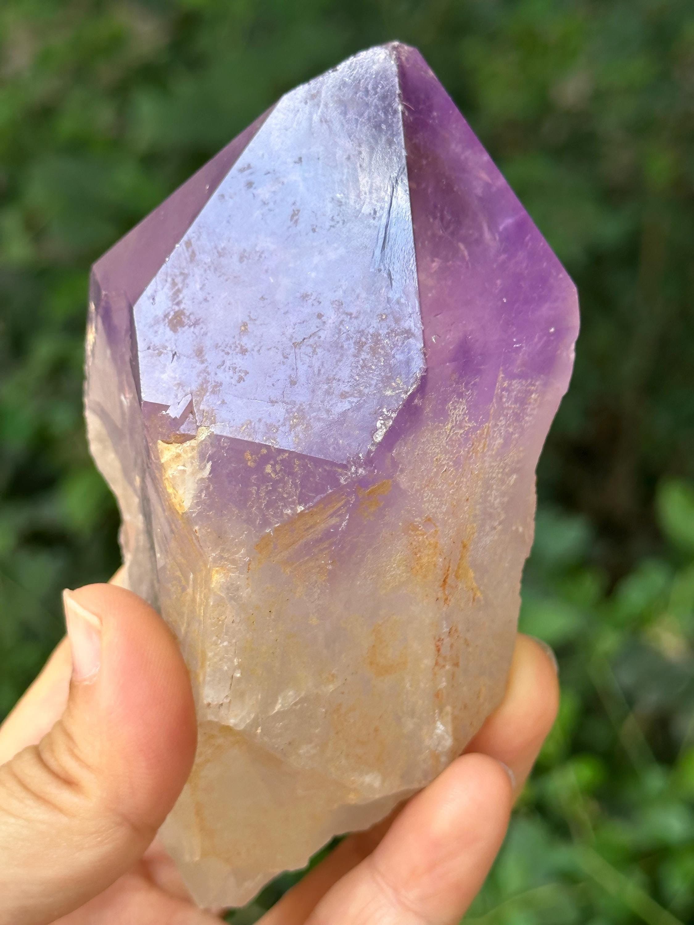 Natural Amethyst Quartz Crystal Point/specimen/super Energy Healing Crystals/reiki-394 G Natural Amethyst Quartz Crystal Point/specimen/super Energy Healing Crystals/reiki-394 G