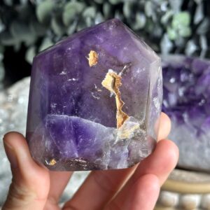Phantom Elestial Amethyst Tower, Meditative Crystal Phantom Elestial Amethyst Tower, Meditative Crystal