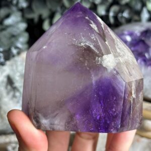 Phantom Elestial Amethyst Tower, Calming Crystal Phantom Elestial Amethyst Tower, Calming Crystal