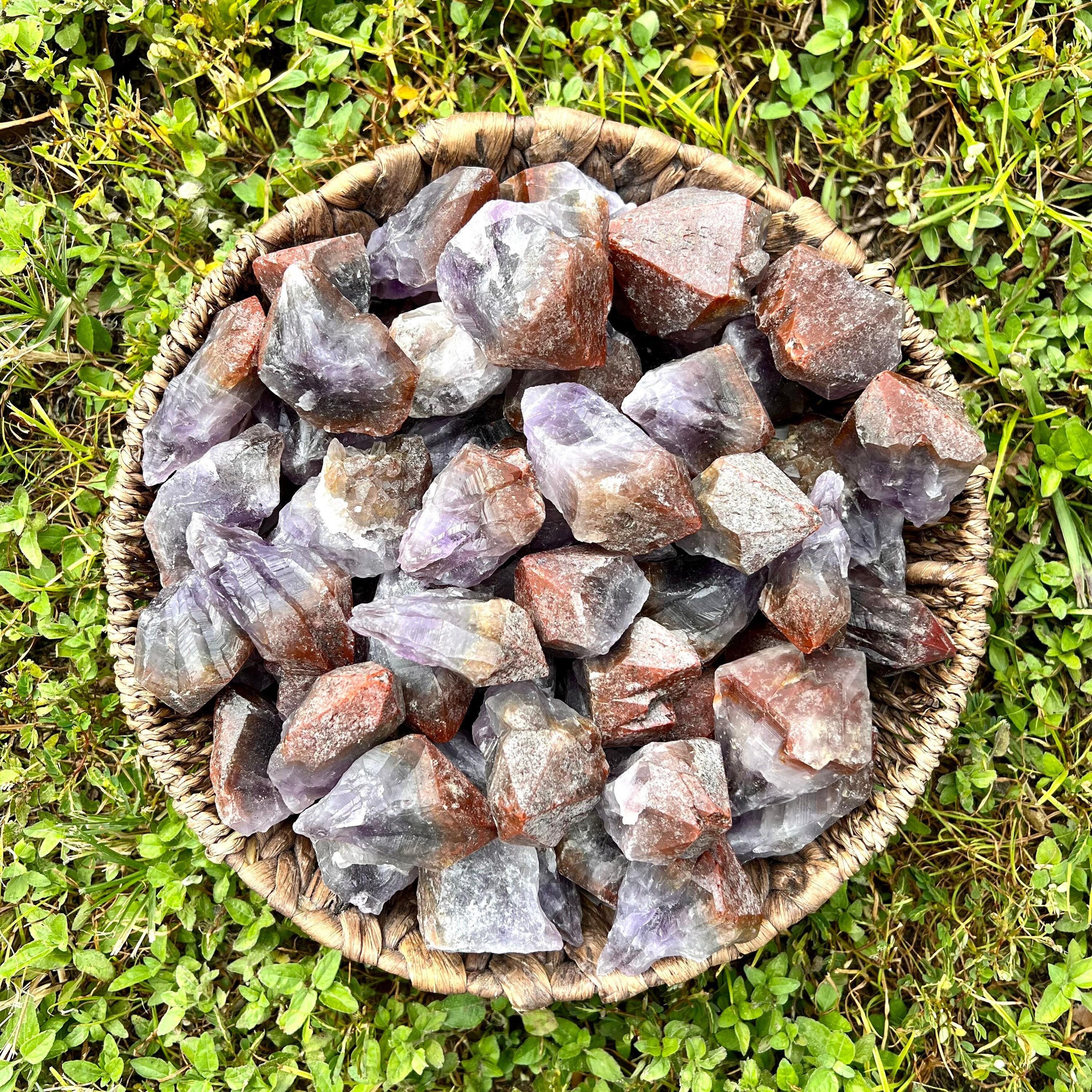 Amethyst Red Cap Crystal Points