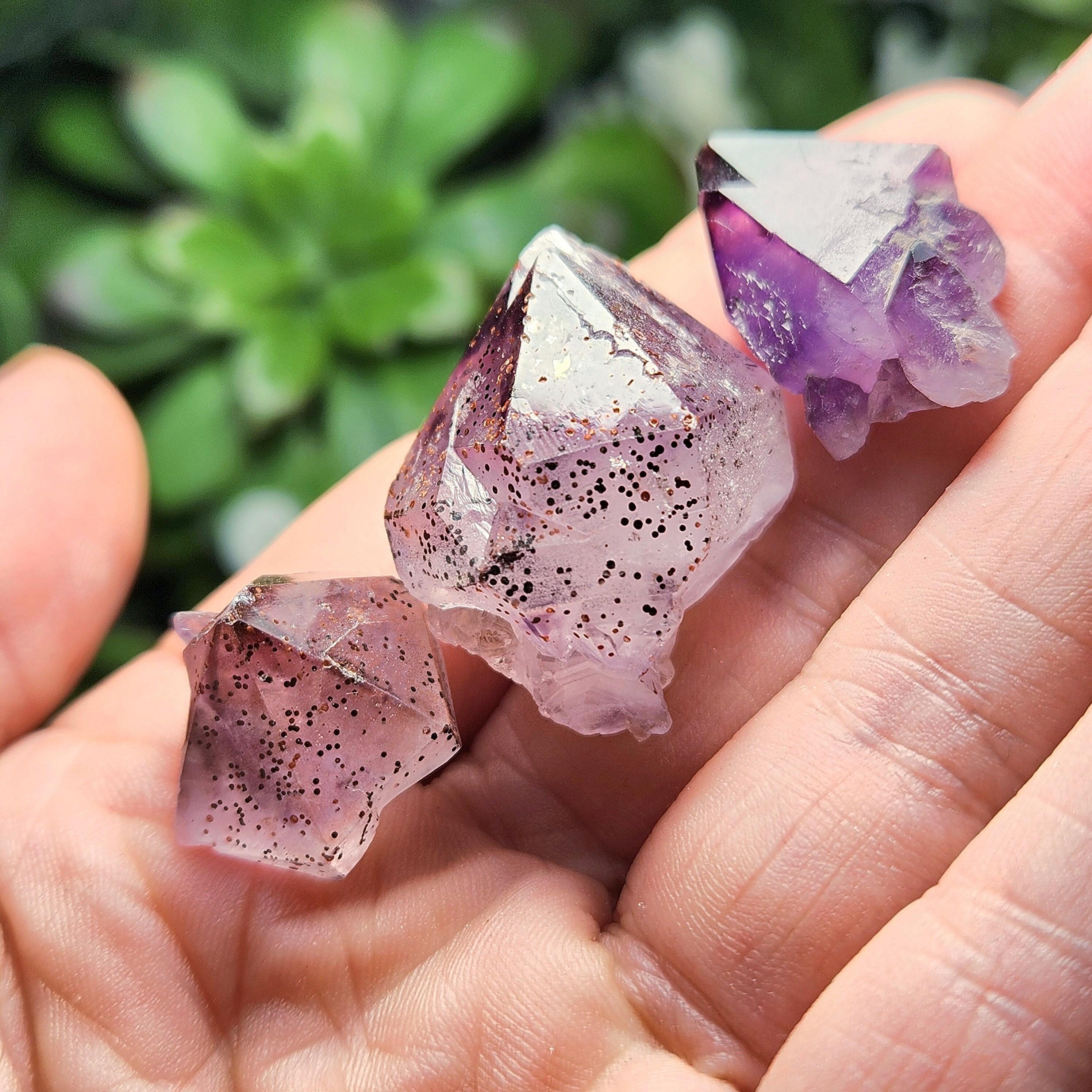 Thunder Bay Amethyst - Amethyst Crystal Point - Red Capped Amethyst - Canadian Amethyst Raw