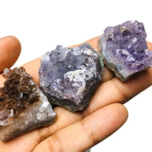 B Grade Raw Amethyst Crystal Cluster: Natural Purple Gemstone (25-45 Mm)