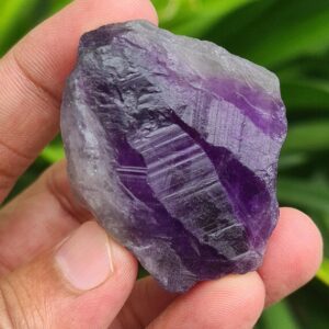 Raw Amethyst Crystal: Rough Natural Lace Gemstone (4.7x3.7cm, 44g)