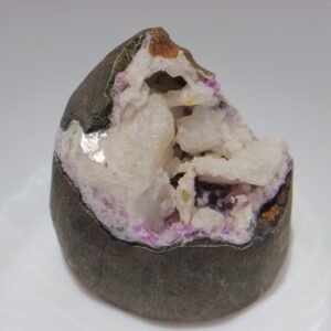 Amethyst With Heulandite On Chalcedony, Natural Amethyst Geode Specimen, Amethyst Cave, Purple Crystal, Druzy Crystal Amethyst Crystal Geode
