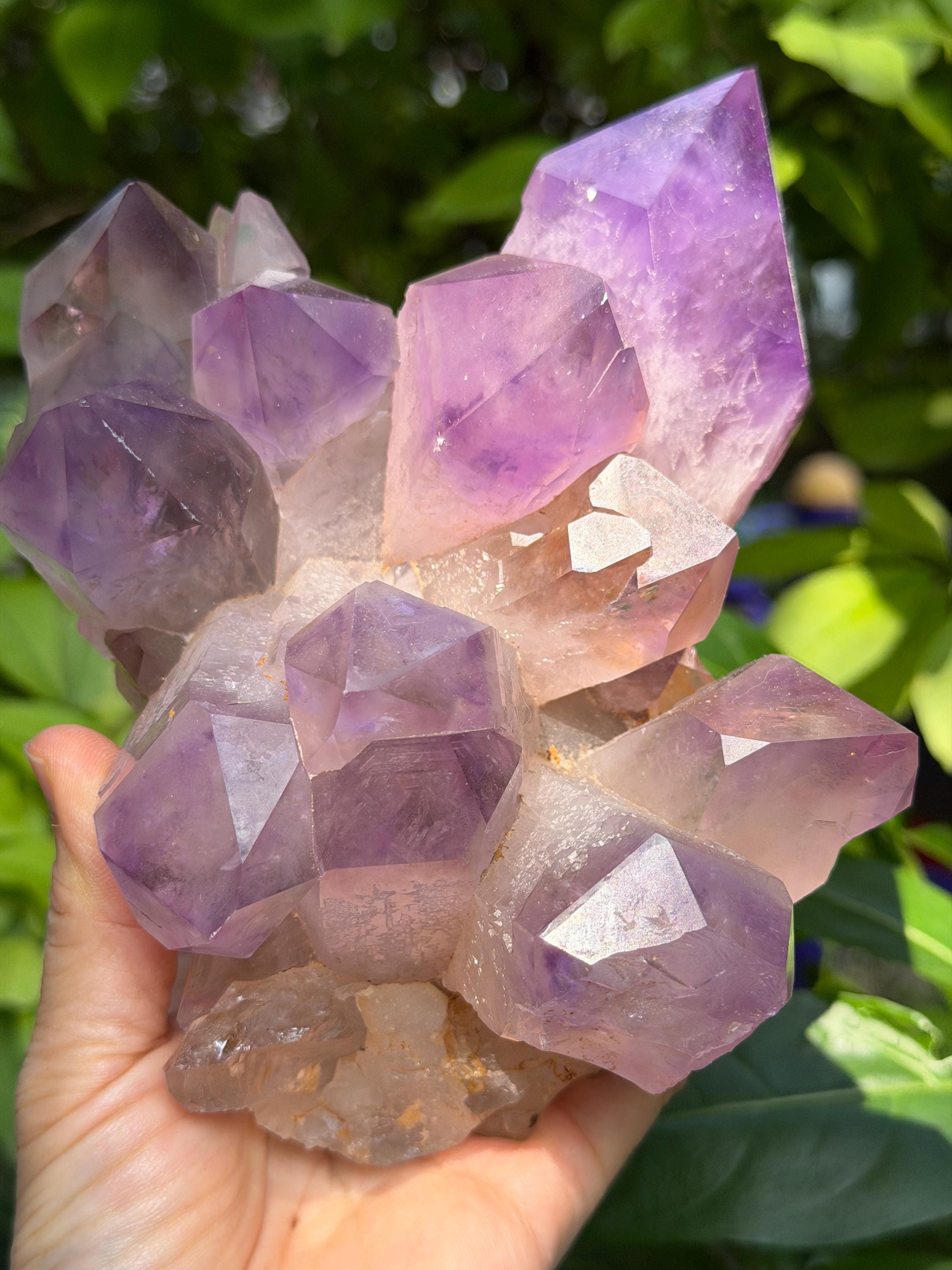 Rare Castle Amethyst Quartz Crystal Cluster/cathedral Amethyst Rocks/energy Crystal/meditation/zen- 145*128*83 Mm 1768 G
