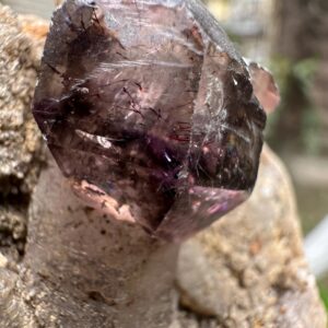 Rare Super 7 Amethyst Quartz Scepter Crystal Geode From Zimbabwe/specimen/super Energy Healing Crystal/reiki/amethyst Geode Specimen- 215 G