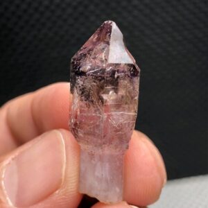 Smoky Amethyst Scepter Quartz Specimen,super Seven Rare Raw/rough Smoky Purple Elestial Quartz,alligator/crocodile/fenster Skeleton Crystal