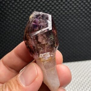 Smoky Amethyst Scepter Quartz Specimen,super Seven Rare Raw/rough Smoky Purple Elestial Quartz,alligator/crocodile Quartz Companion Crystals
