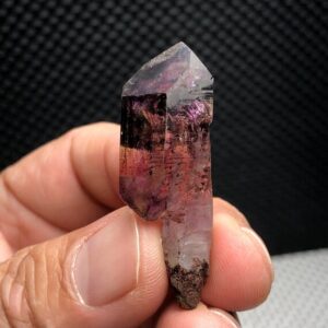 Smoky Amethyst Scepter Quartz Specimen,super Seven Rare Raw/rough Smoky Purple Elestial Quartz,alligator/crocodile/fenster Skeleton Crystal