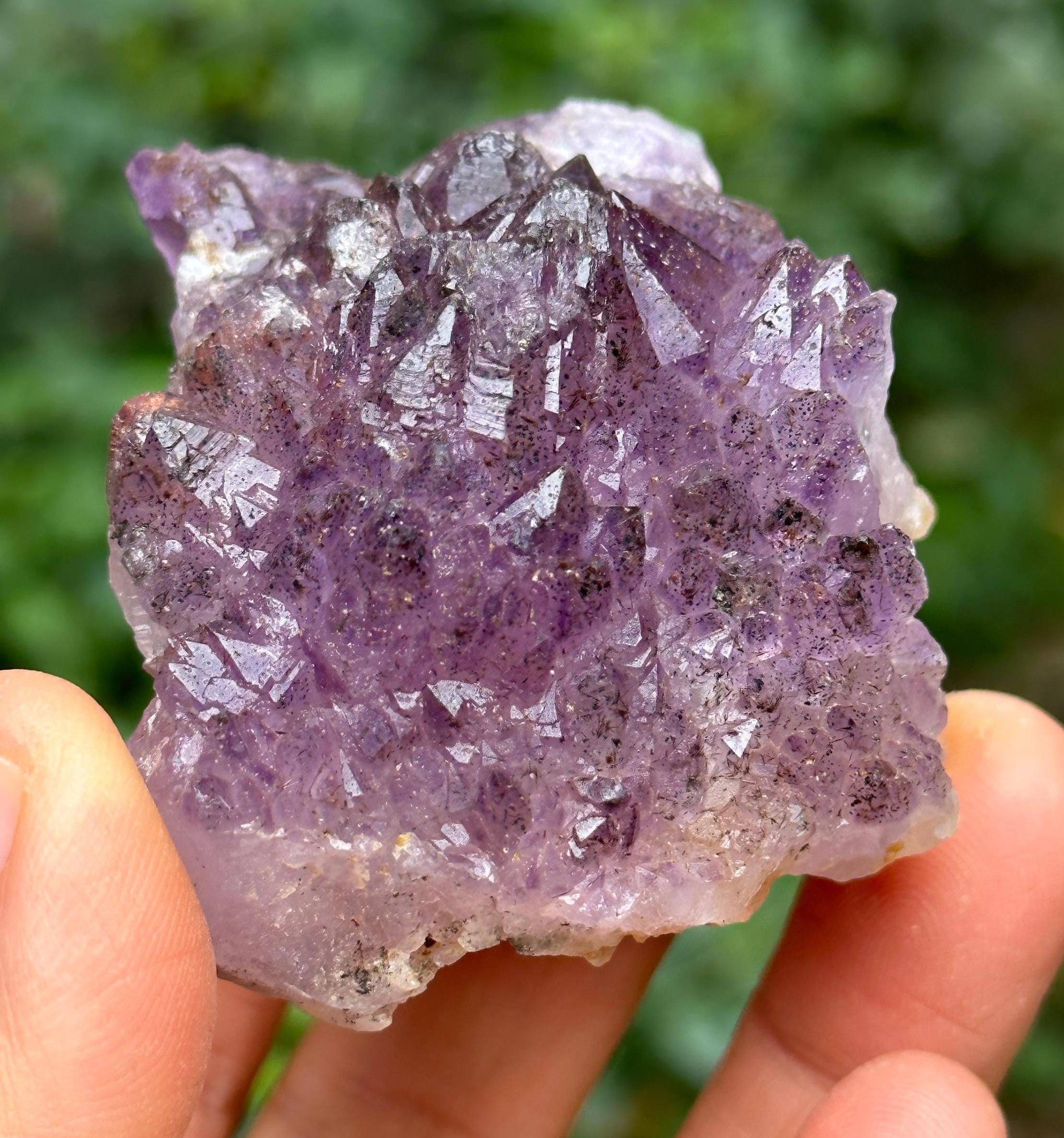Super 7 Amethyst Quartz Crystal Cluster/specimen/super Energy Healing Crystal/reiki/amethyst Geode Specimen- 107 G