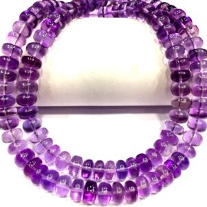 AAA+ QUALITY~~Natural Pink Amethyst Smooth Rondelle Beads 7.MM Amethyst Beads Pink Amethyst Gemstone Beads Great Shining Amethyst Strand.
