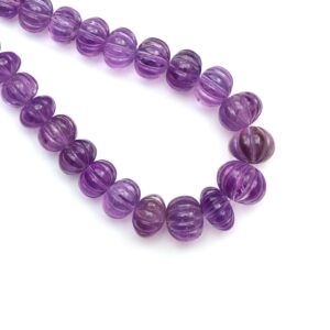 Amethyst Carving Rondelle Beads, 10 Mm To 17.5 Mm, Amethyst Jewelry Handmade Gift For Women, 19 Inches Full Strand, Price Per Strand Amethyst Carving Rondelle Beads, 10 Mm To 17.5 Mm, Amethyst Jewelry Handmade Gift For Women, 19 Inches Full Strand, Price Per Strand