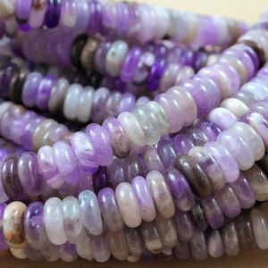 Chevron Amethyst Beads (Rondelle)(Smooth)(6mmx2mm)(15.5"Strand) Chevron Amethyst Beads (Rondelle)(Smooth)(6mmx2mm)(15.5"Strand)