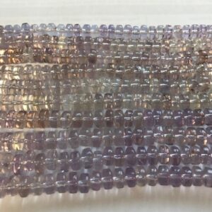 Natural Amethyst 7x4mm Rondelle Gemstone Beads -7.5 inch strand Natural Amethyst 7x4mm Rondelle Gemstone Beads -7.5 inch strand