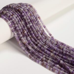 Natural Multi-color Amethyst Smooth Rondelle Beads Size 2x4mm 15'' Strand Natural Multi-color Amethyst Smooth Rondelle Beads Size 2x4mm 15'' Strand