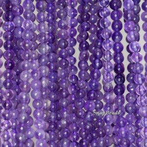 4mm Royal Deep Amethyst Gemstone Dark Purple Round 4mm Loose Beads 16 inch Full Strand BULK LOT 1,2,6,12 and 50 (90147934-107-3mm F)