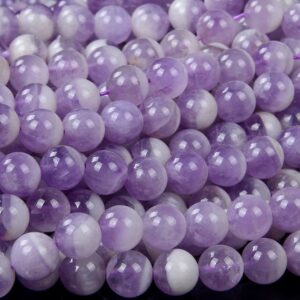 Lavender Amethyst Gemstone Grade AAA Round 6MM 8MM Loose Beads BULK LOT 1,2,6,12 and 50 (D85)