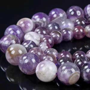 Natural Chevron Amethyst Gemstone Grade A Round 6MM 8MM 10MM 11MM 12MM 13MM 14MM Loose Beads BULK LOT 1,2,6,12 and 50 (D318)