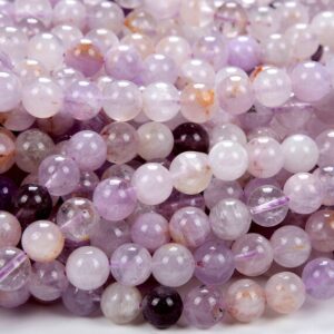 Natural Lavender Amethyst Gemstone Round 7MM 8MM 9MM 10MM Loose Beads BULK LOT 1,2,6,12 and 50 (D272)