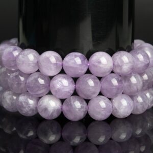 Natural Lavender Amethyst Gemstone Grade Aa Round 6mm 7-8mm 8mm 9-10mm 10mm 11-12mm 12mm Loose Beads