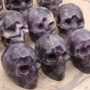 2 Inch Amethyst Skull Decor,healing Skulls Decor,for Gift Skulls Decor,natural Amethyst Skull,gemstone Skull Decor,fashion Style Skull Decor