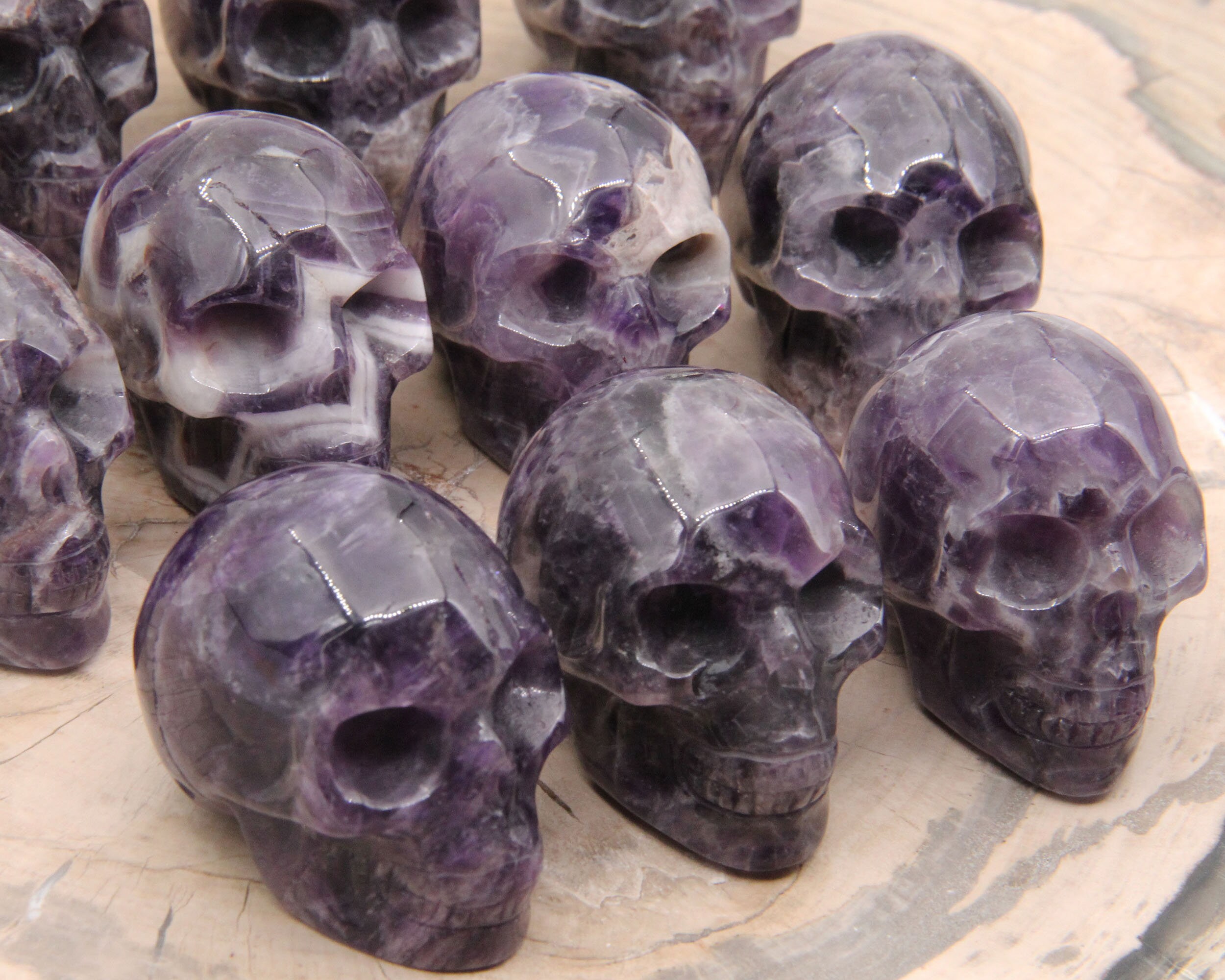 2 Inch Amethyst Skull Decor,healing Skulls Decor,for Gift Skulls Decor,natural Amethyst Skull,gemstone Skull Decor,fashion Style Skull Decor