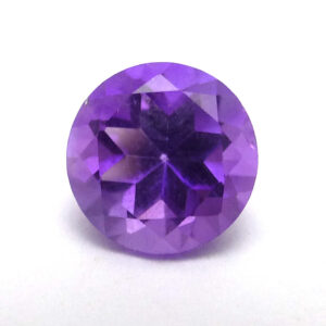 Amethyst 7mm Round Brilliant Loose Gemstone Handcut Designer Quality Perfect For An Engagement Ring