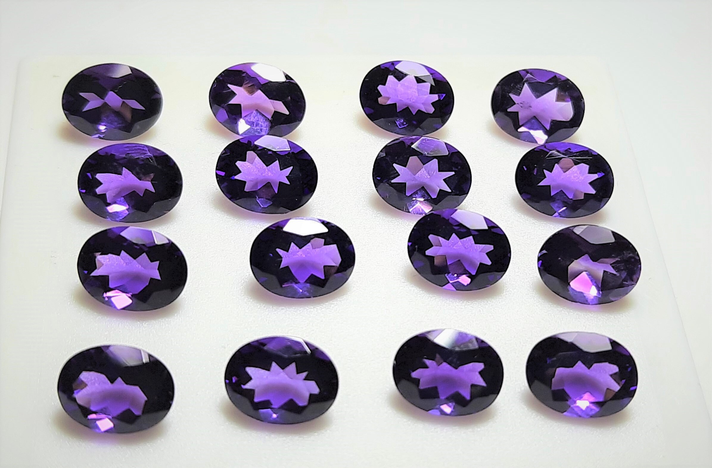 Aaa African Amethyst Faceted Oval Gemstone: Loose Stone For Jewelry