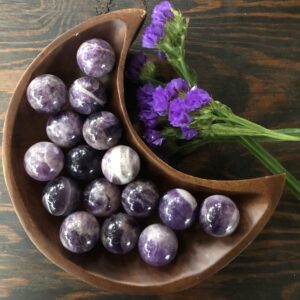 Chevron Amethyst, Chevron Amethyst Sphere, Amethyst Sphere, Qty. 1, Mini