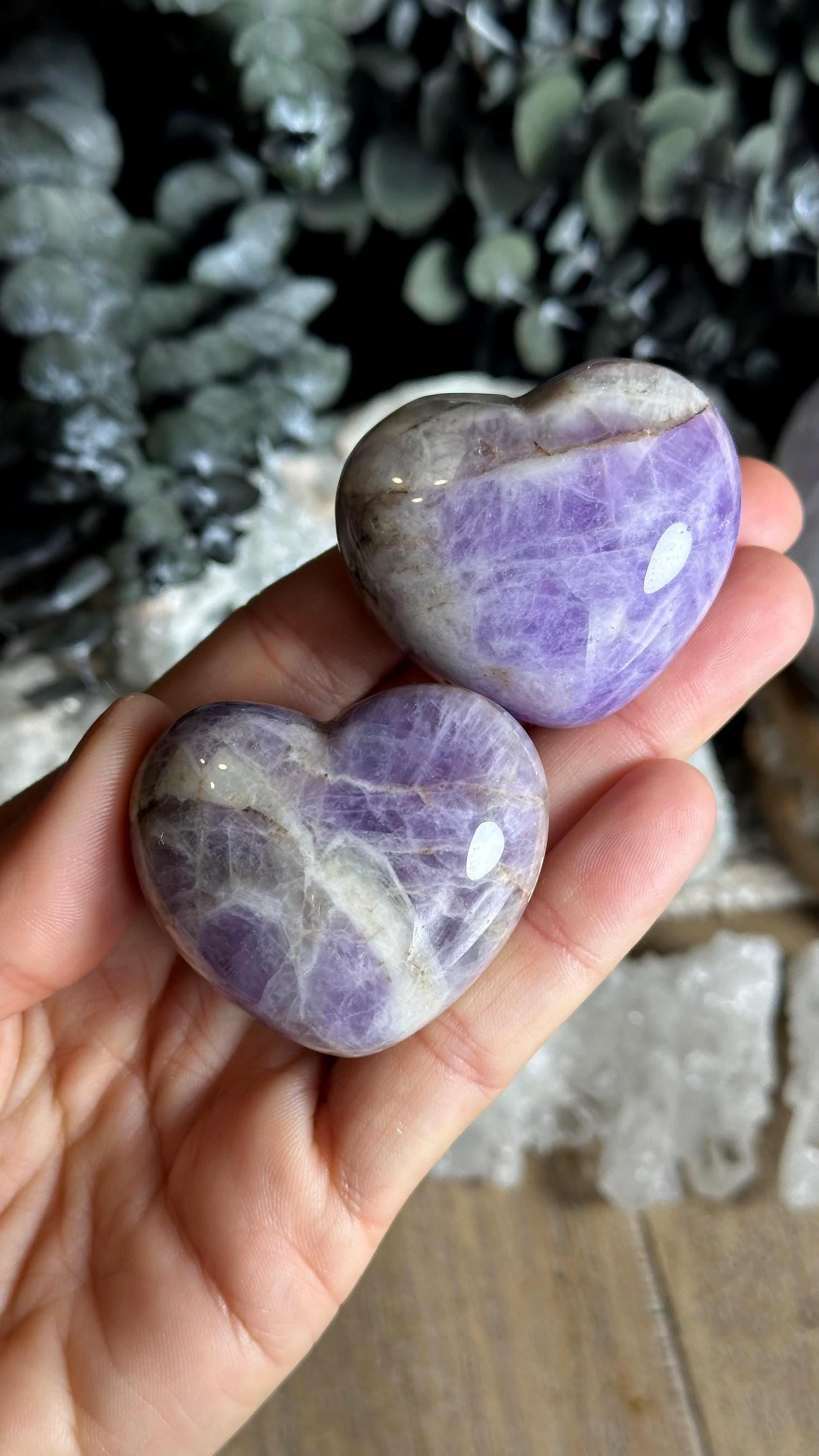Amethyst Heart Crystal: Calming Stone For Stress & Anxiety