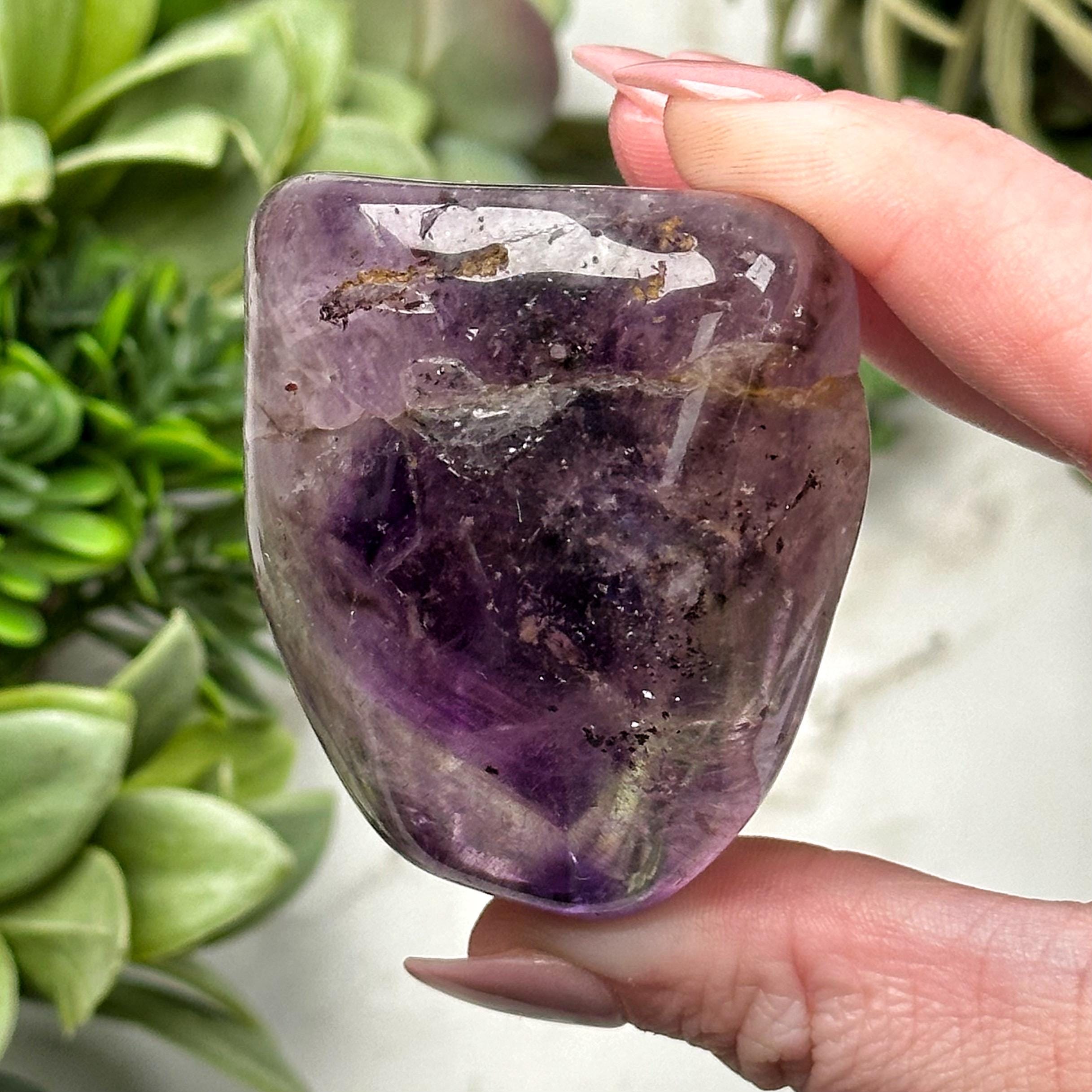 Amethyst Freeform | 114g | - #5 (polished Purple Crystal Chunk, Crown Chakra, Healing Stone, Intuition)