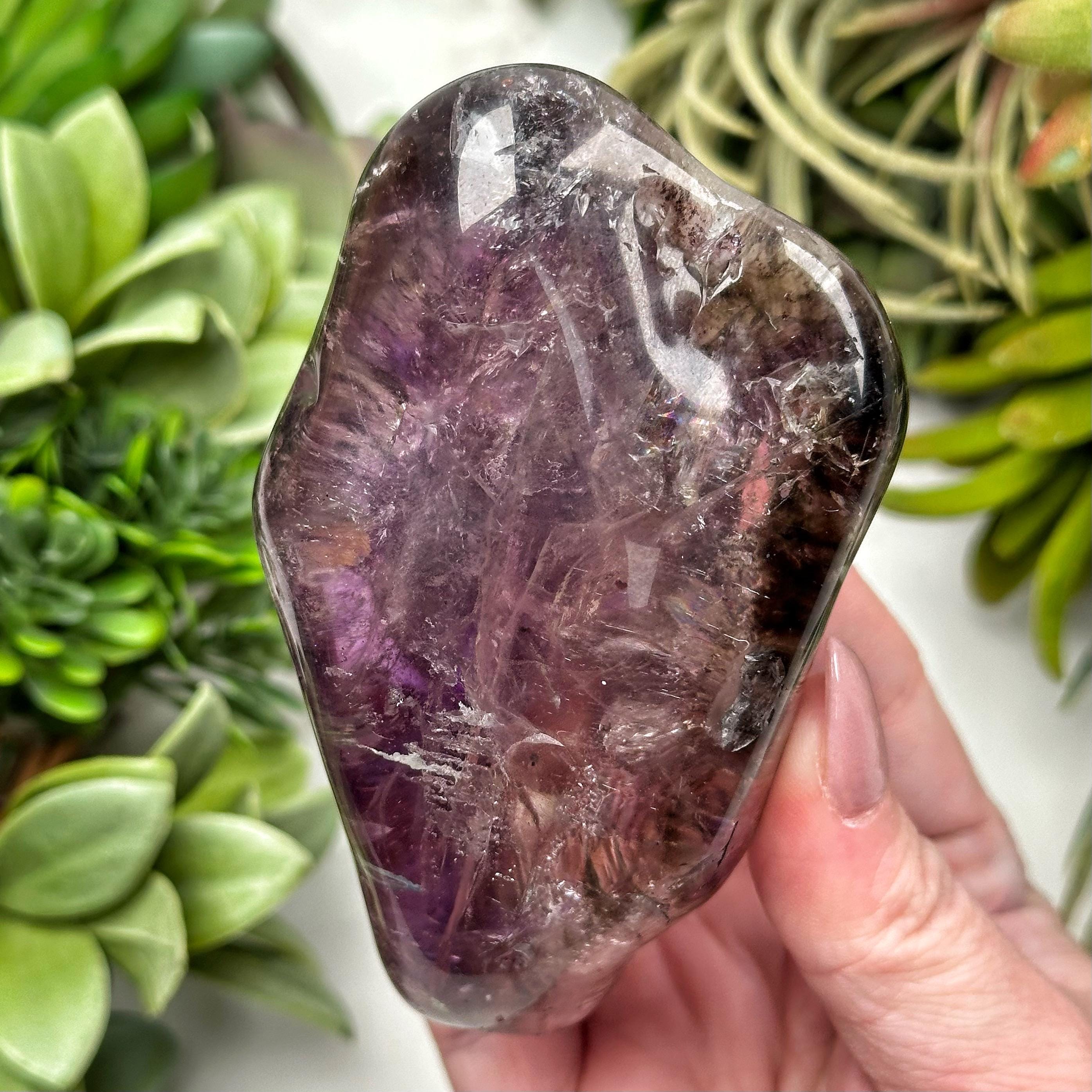 Amethyst Freeform | 249g | - #2 (polished Purple Crystal Chunk, Crown Chakra, Healing Stone, Intuition)