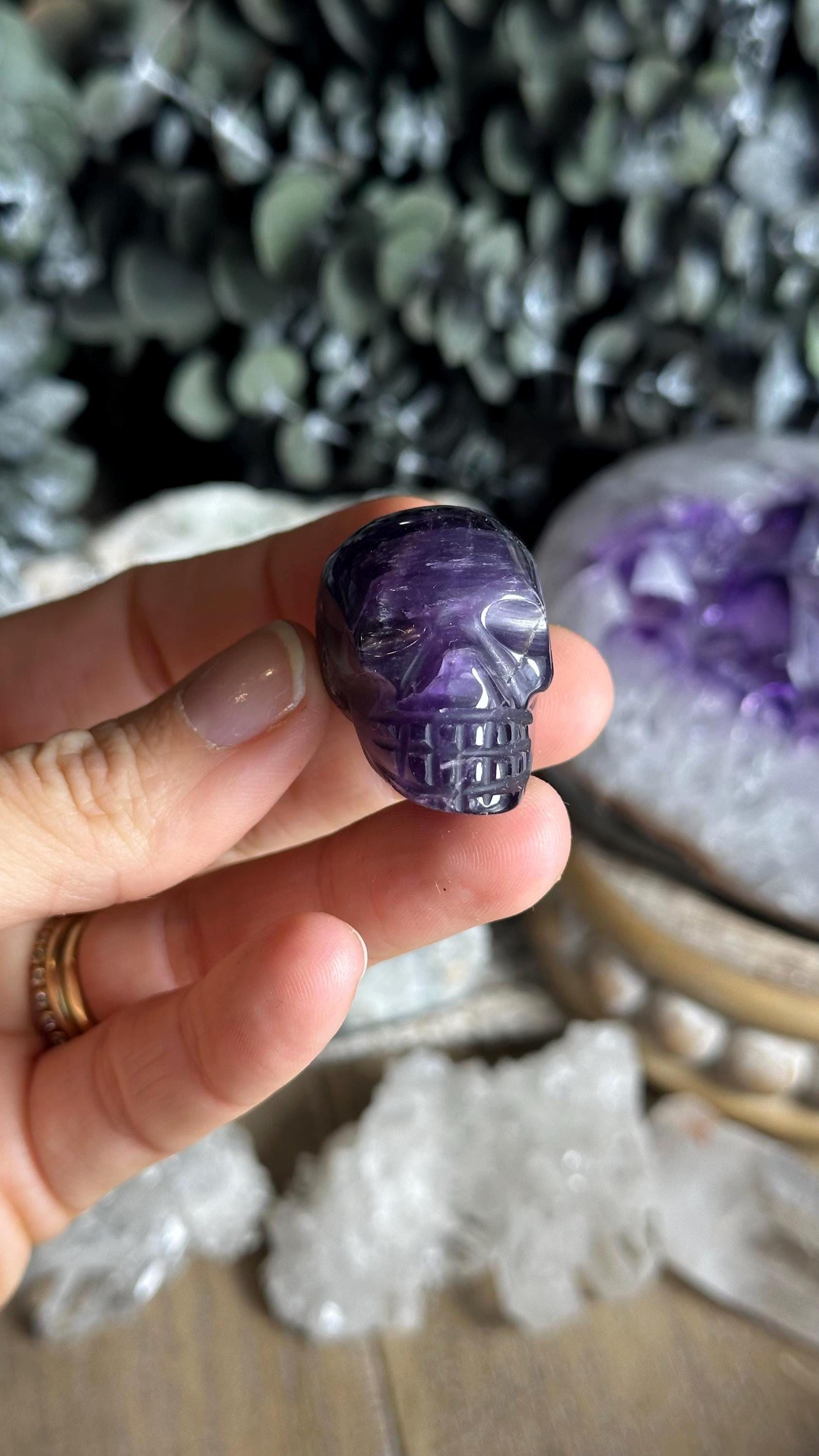 High Quality Amethyst Skull
