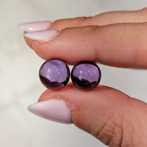 Amethyst Mini Sphere | 7mm | - No. 538 (polished Purple Crystal Ball, Crown Chakra, Healing Stone)