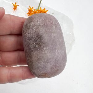 Pink Amethyst Palm Stone - The Stone for Heart Healing