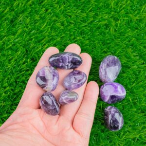 1 pc Natural Amethyst Medium Large Tumbled Stone- 0.8-1.5 inch