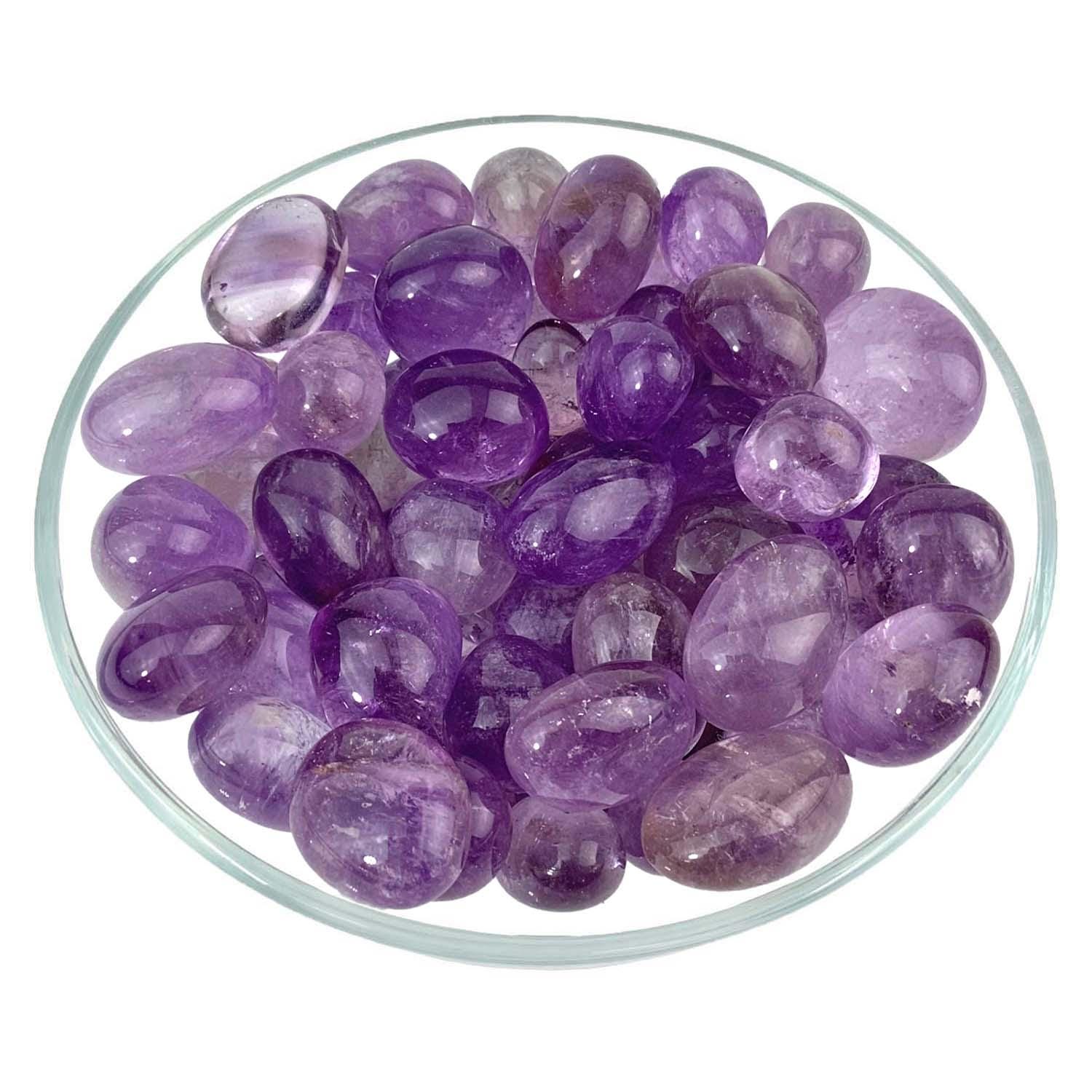 1 Amethyst Round Tumbled Stone (16g) #sk2703