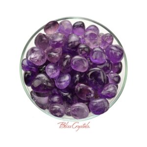 Amethyst Tumbled Stone Bolivia 1 Super Purple Gem #sa40
